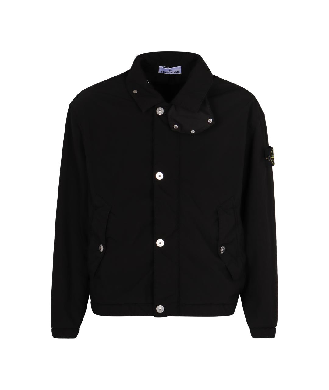 STONE ISLAND Черная полиэстеровая куртка, фото 1
