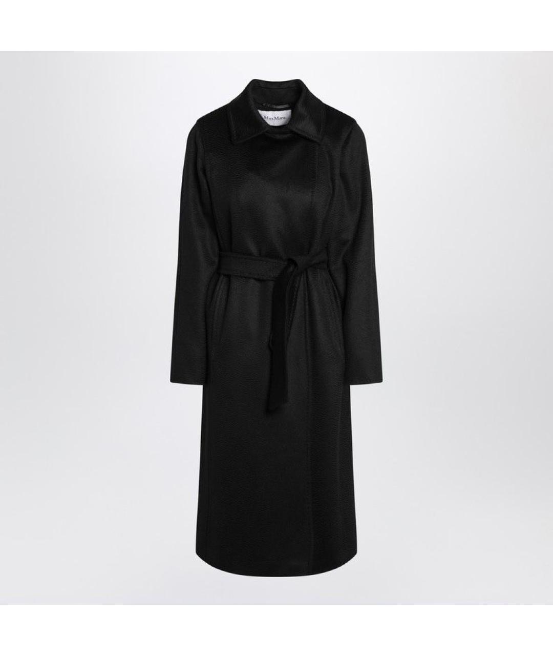 MAX MARA Черное шерстяное пальто, фото 3