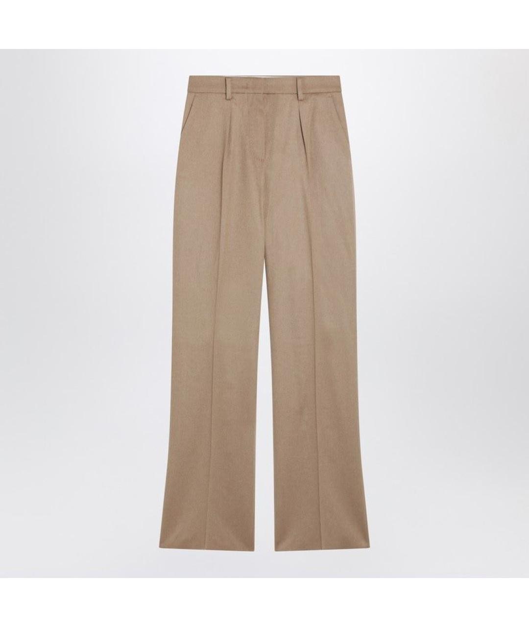 MAX MARA Бежевые прямые брюки, фото 3