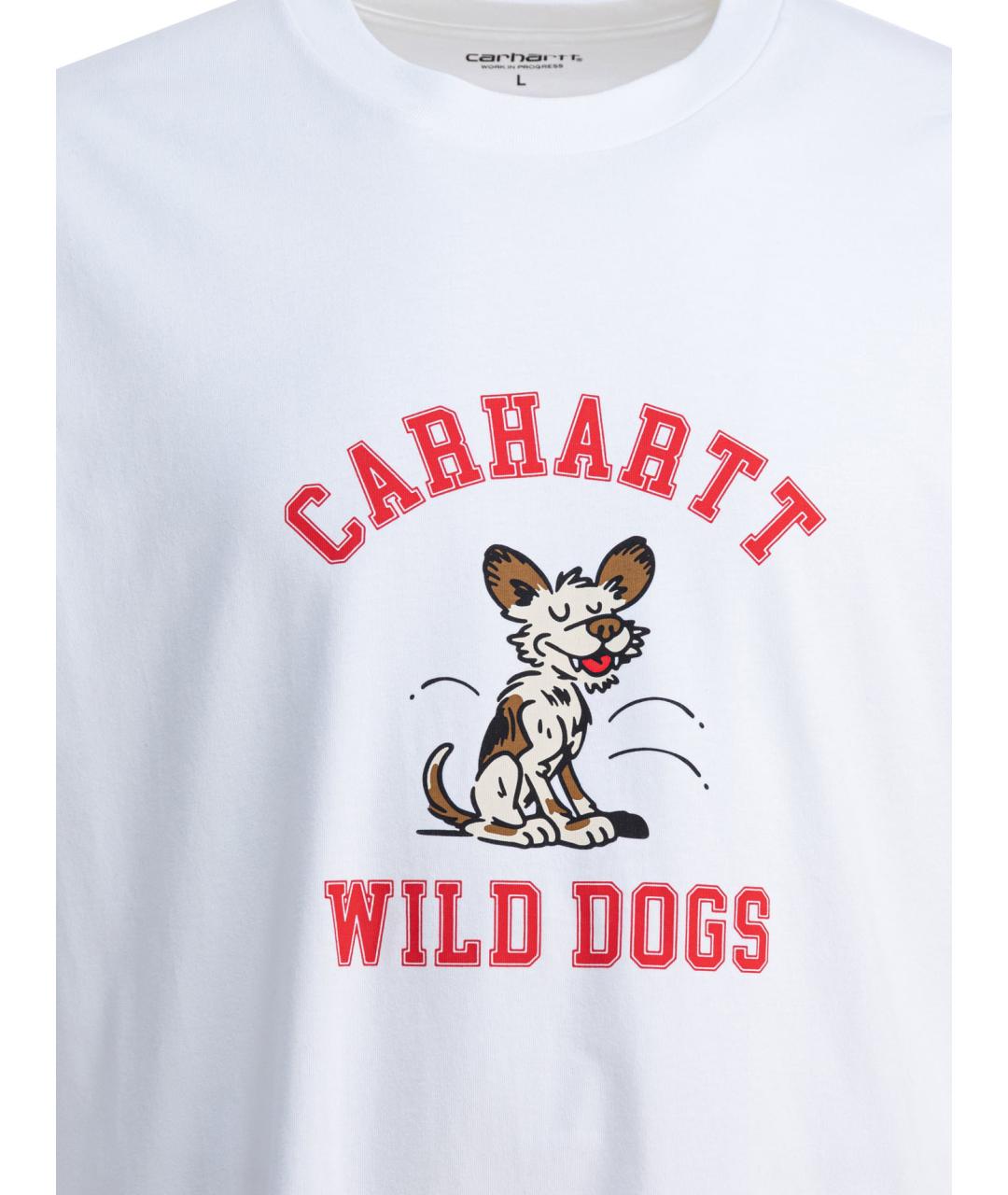 CARHARTT WIP Белая хлопковая футболка, фото 3