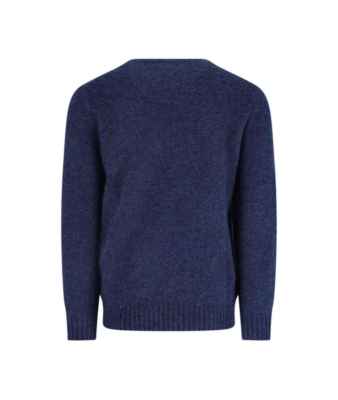 POLO RALPH LAUREN Синий шерстяной джемпер / свитер, фото 2