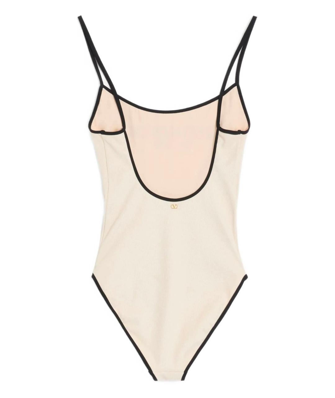 VALENTINO Бежевый полиамидовый купальник, фото 2