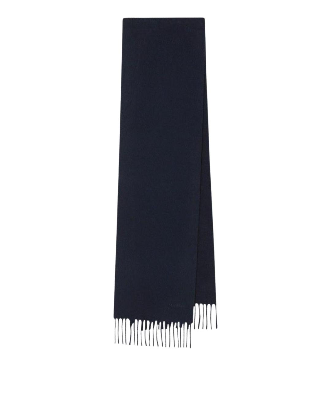 MAX MARA Синий шерстяной шарф, фото 1
