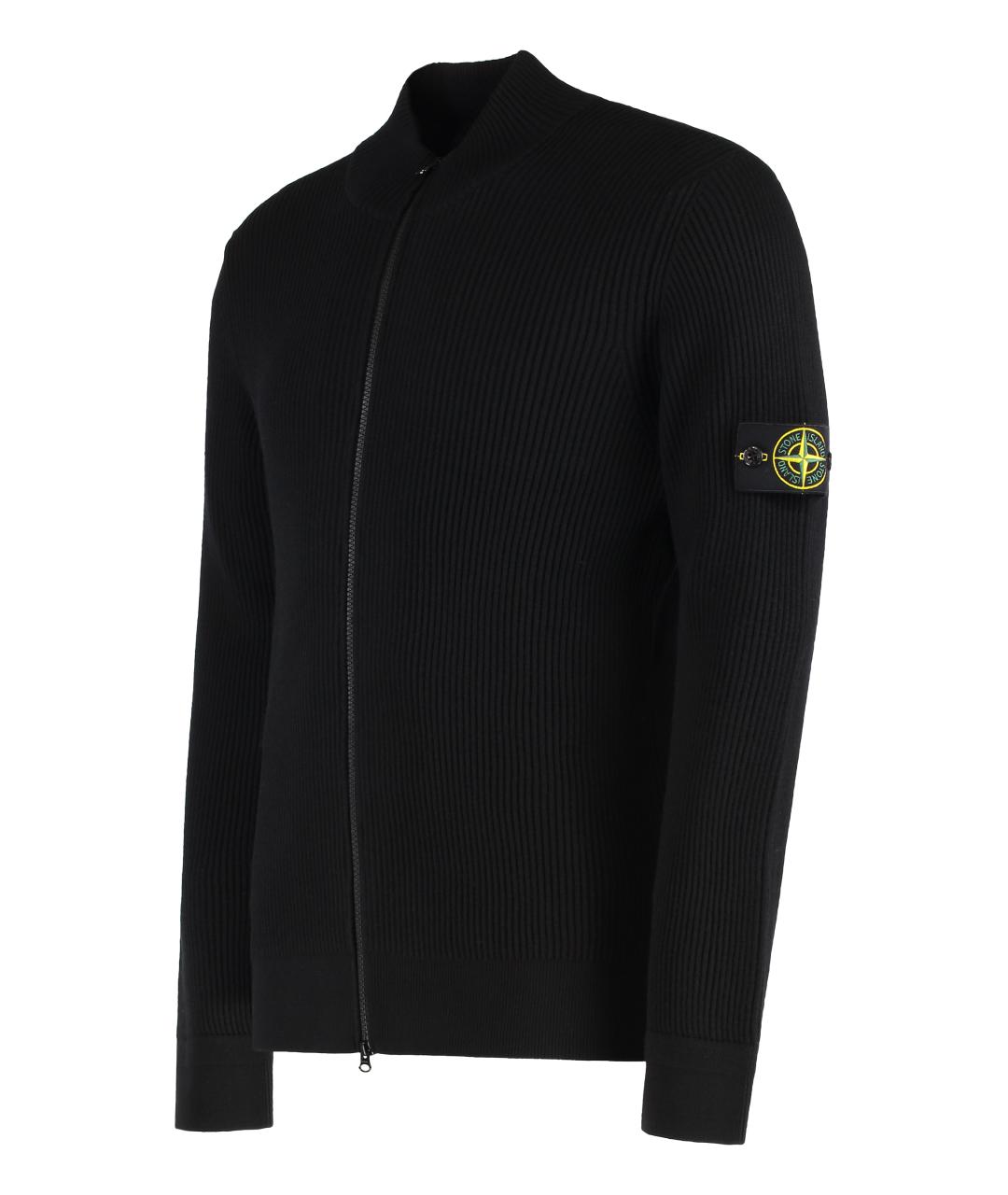 STONE ISLAND Черный джемпер / свитер, фото 3