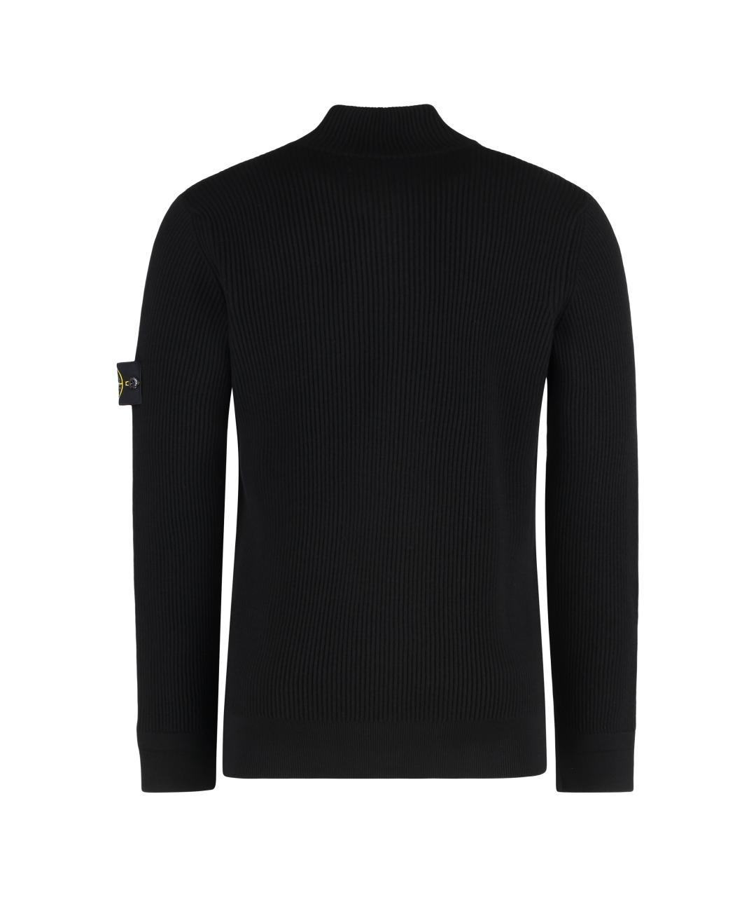 STONE ISLAND Черный джемпер / свитер, фото 2