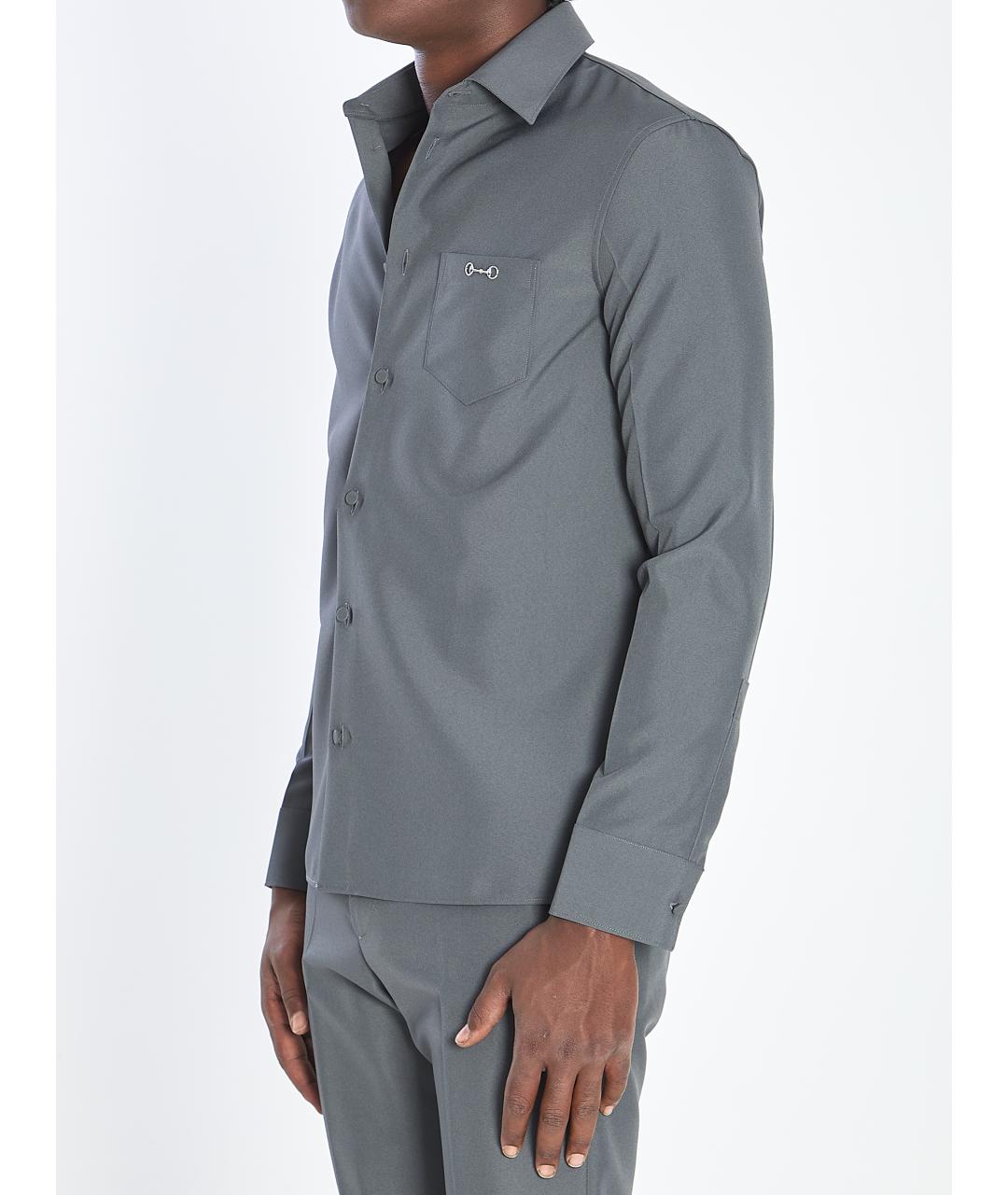 GUCCI Серая кэжуал рубашка, фото 3