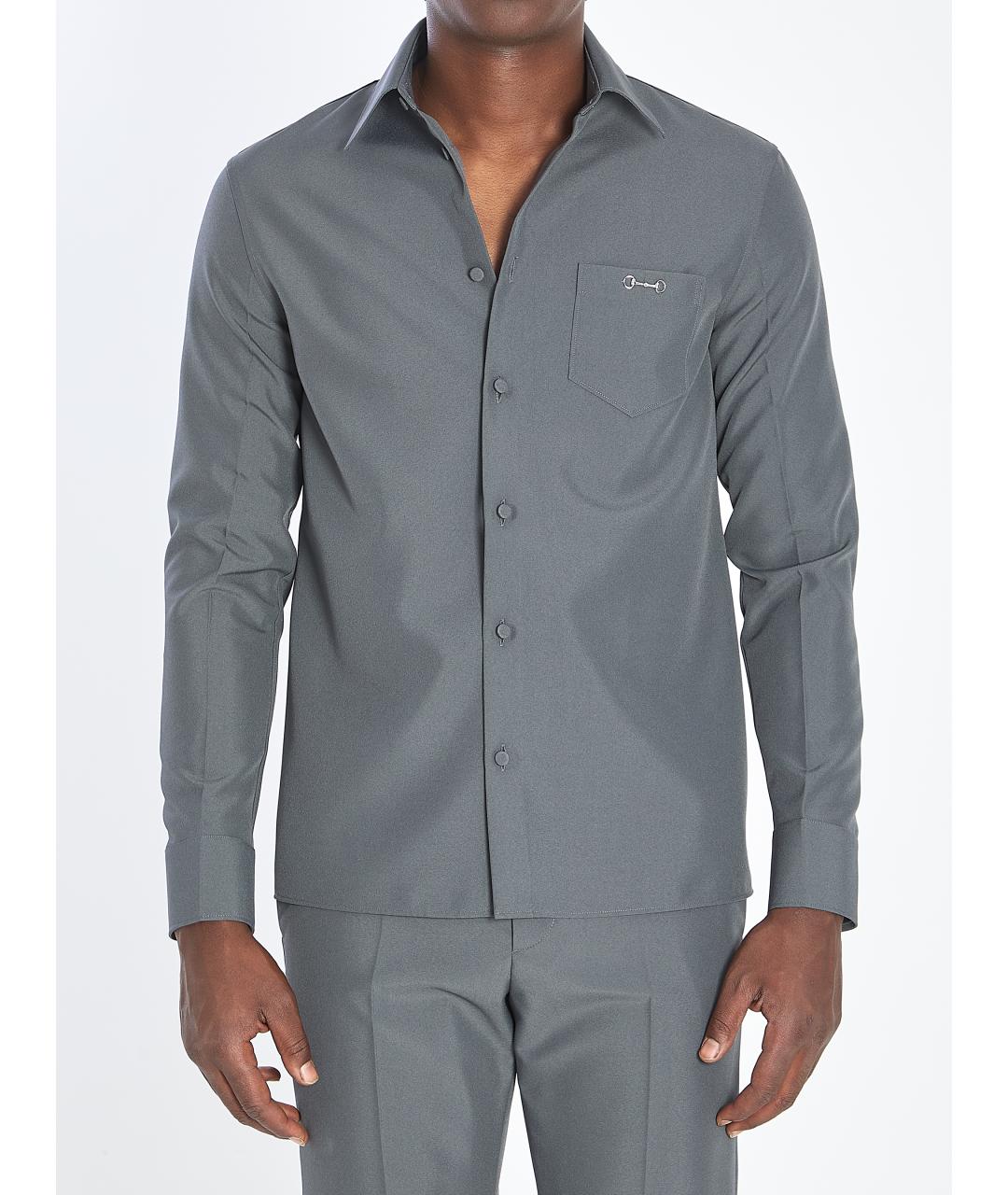 GUCCI Серая кэжуал рубашка, фото 2