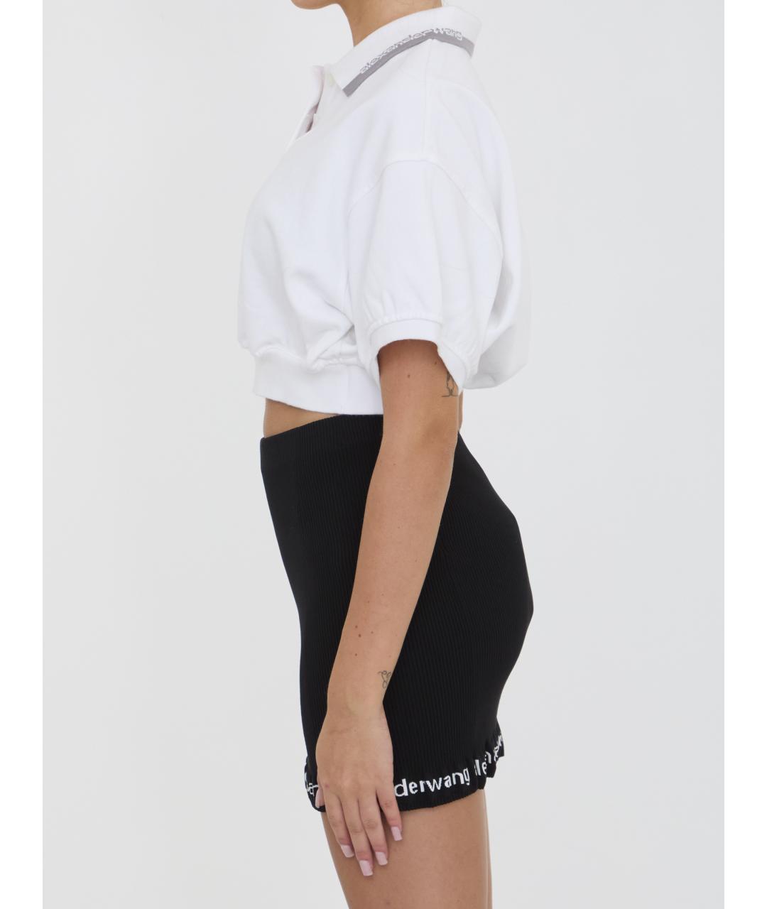 ALEXANDER WANG Белая хлопковая футболка, фото 4