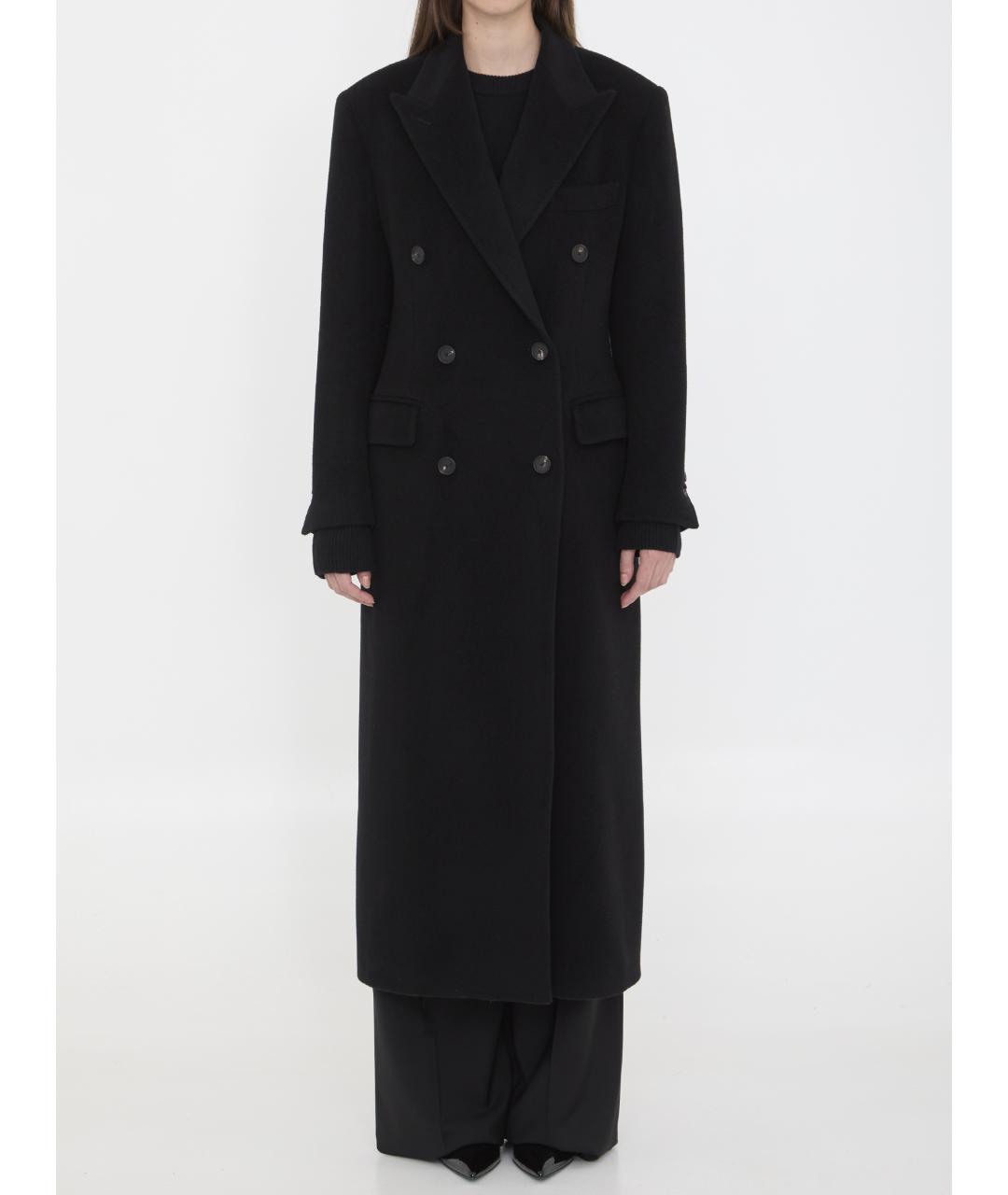 TAGLIATORE Черное шерстяное пальто, фото 5