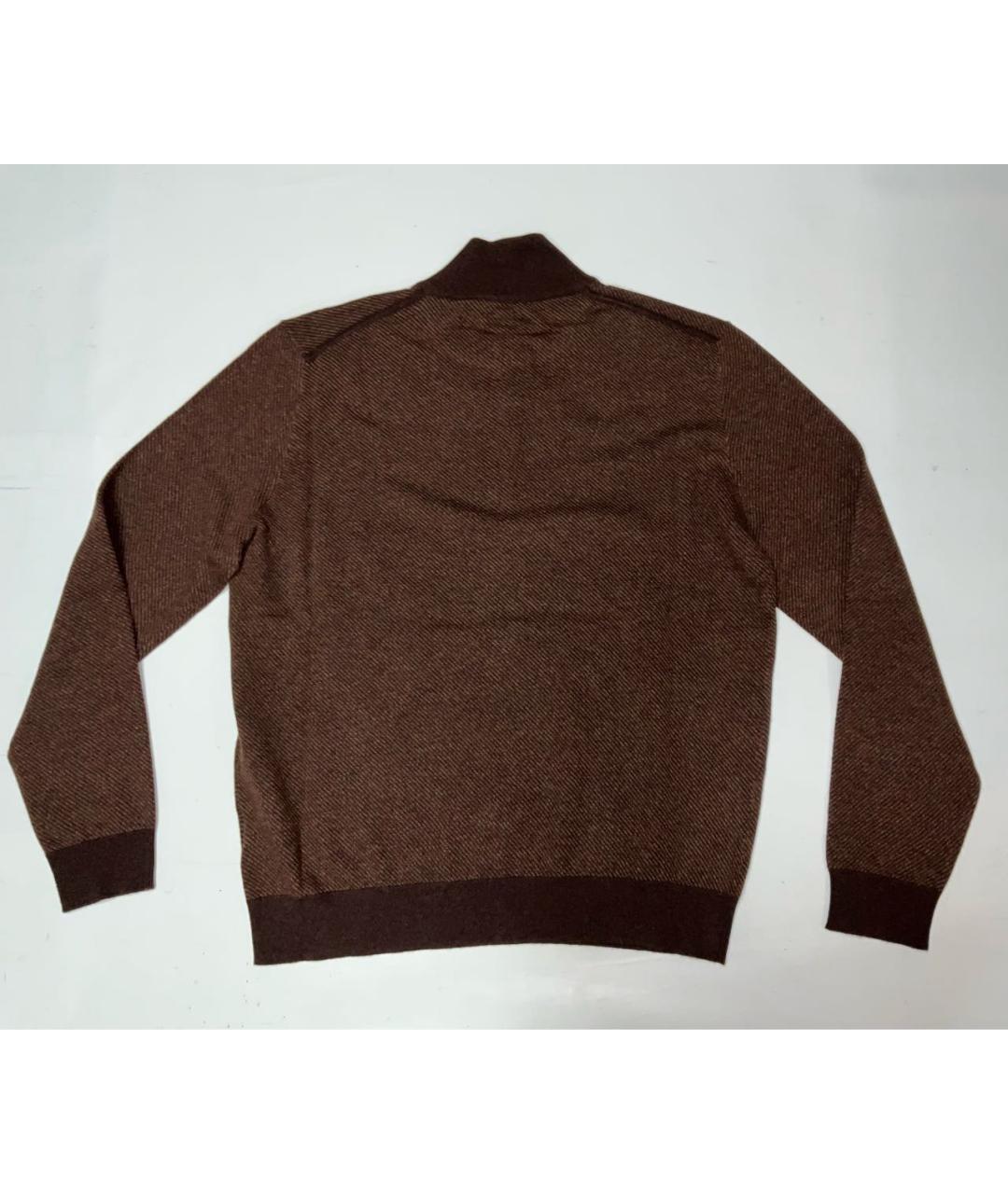 LORO PIANA Коричневый кашемировый джемпер / свитер, фото 4