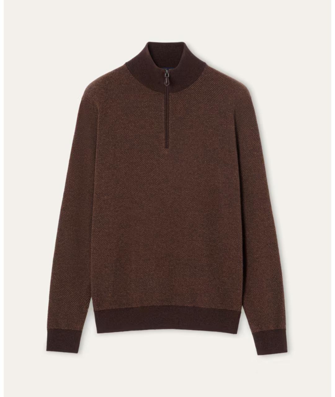 LORO PIANA Коричневый кашемировый джемпер / свитер, фото 9