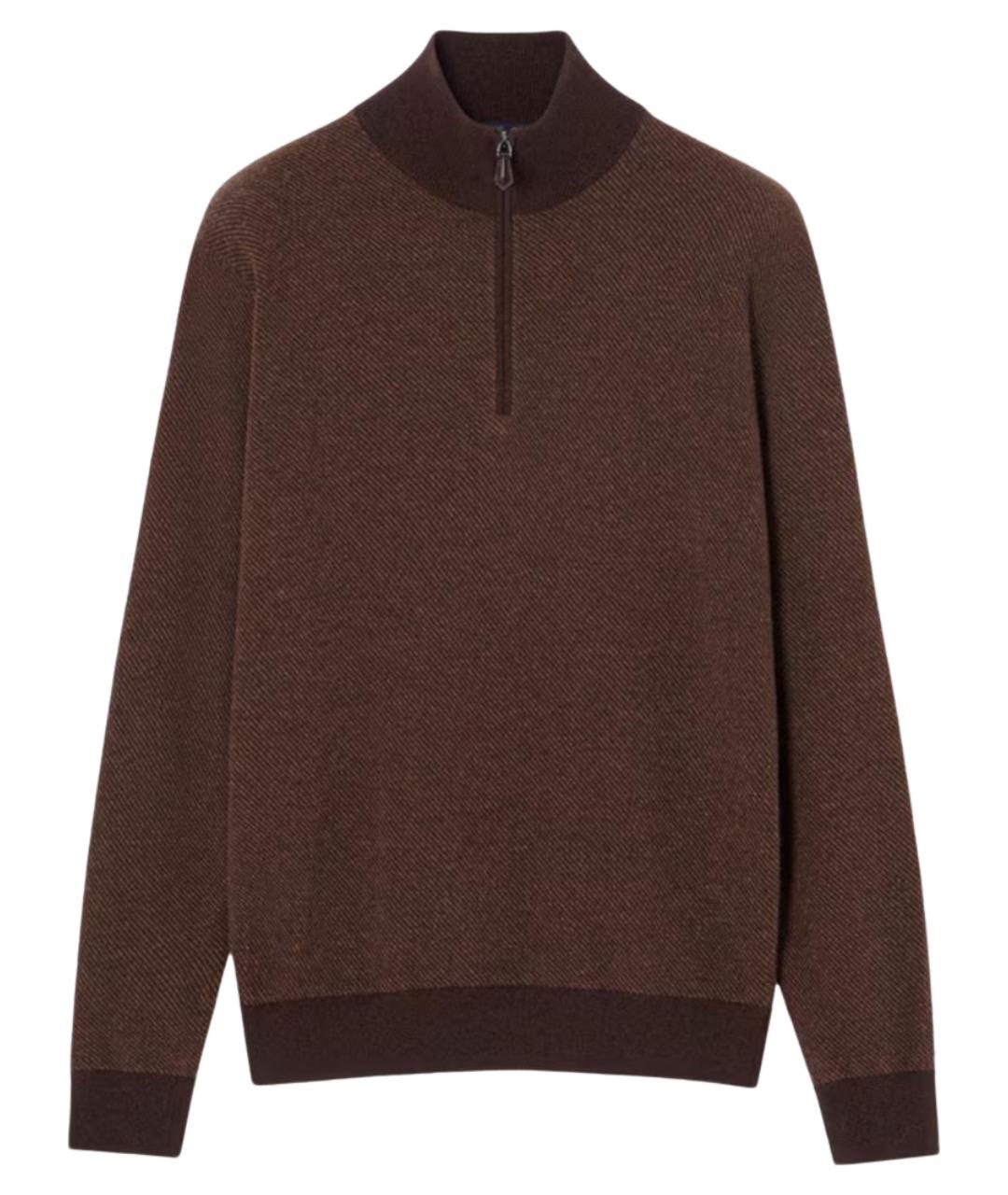 LORO PIANA Коричневый кашемировый джемпер / свитер, фото 1