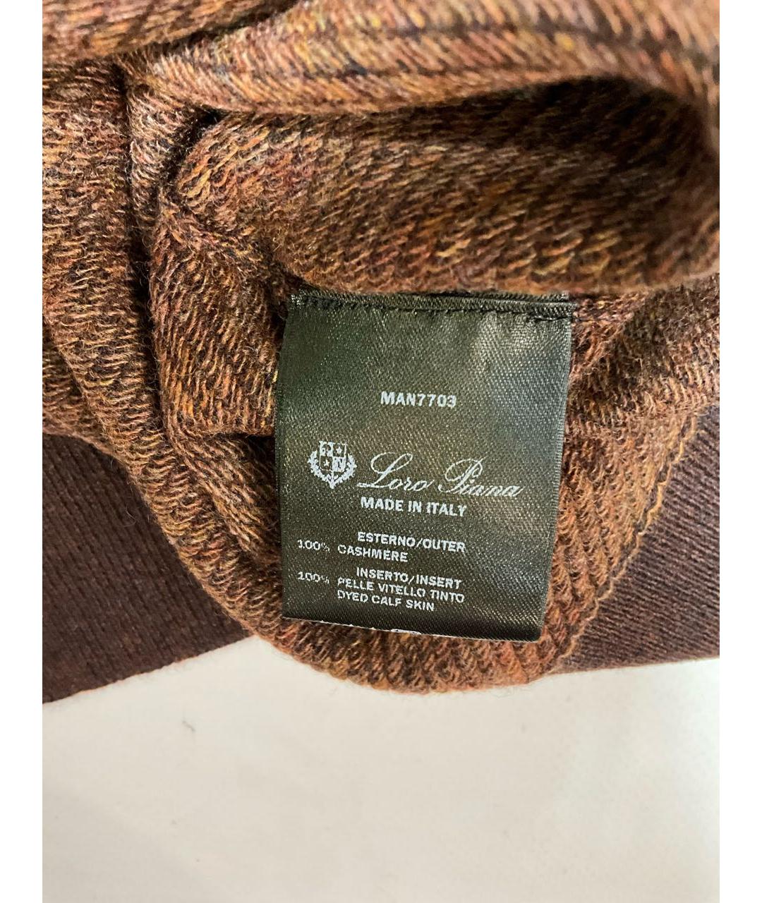 LORO PIANA Коричневый кашемировый джемпер / свитер, фото 7