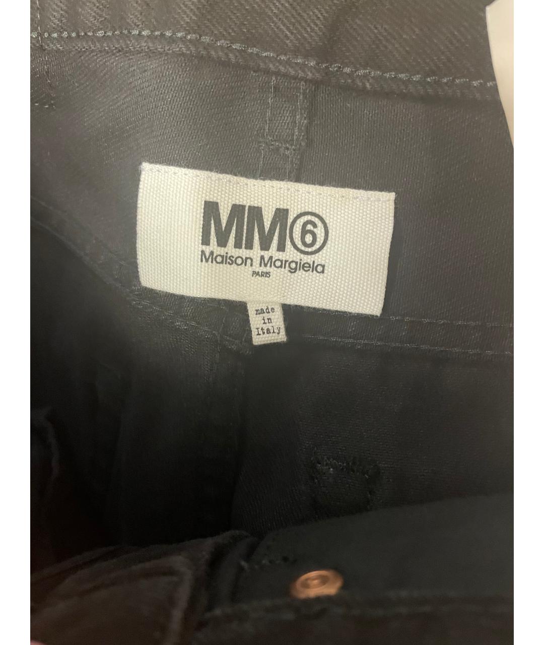 MAISON MARGIELA Черные хлопковые прямые джинсы, фото 3
