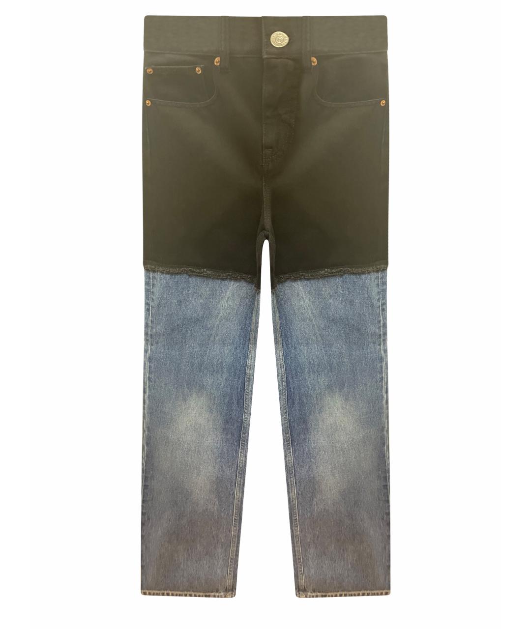 MAISON MARGIELA Черные хлопковые прямые джинсы, фото 1