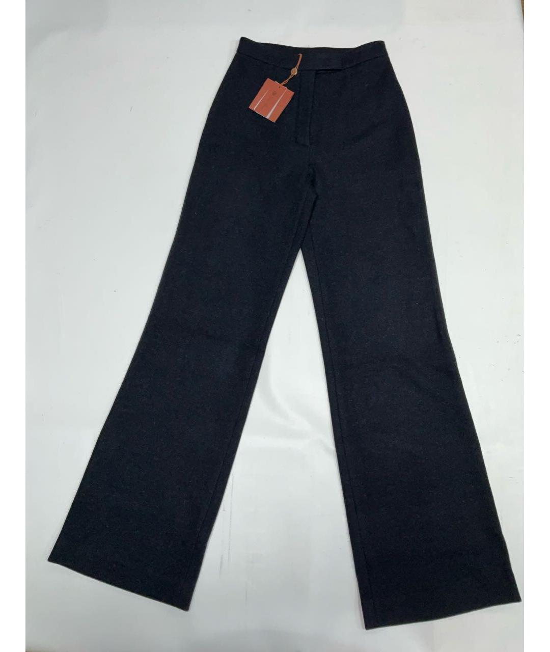 LORO PIANA Темно-синие кашемировые брюки широкие, фото 2