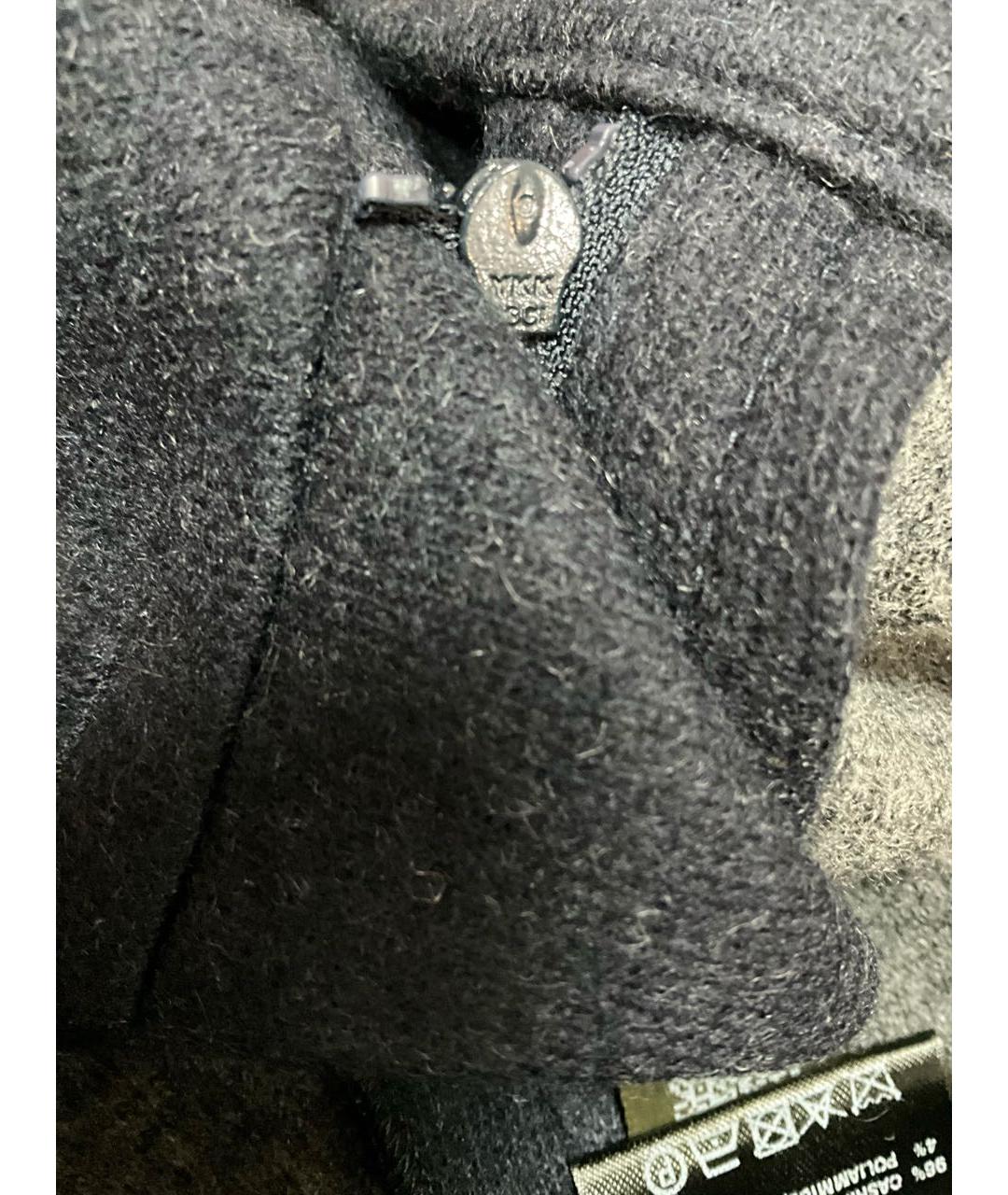 LORO PIANA Темно-синие кашемировые брюки широкие, фото 4