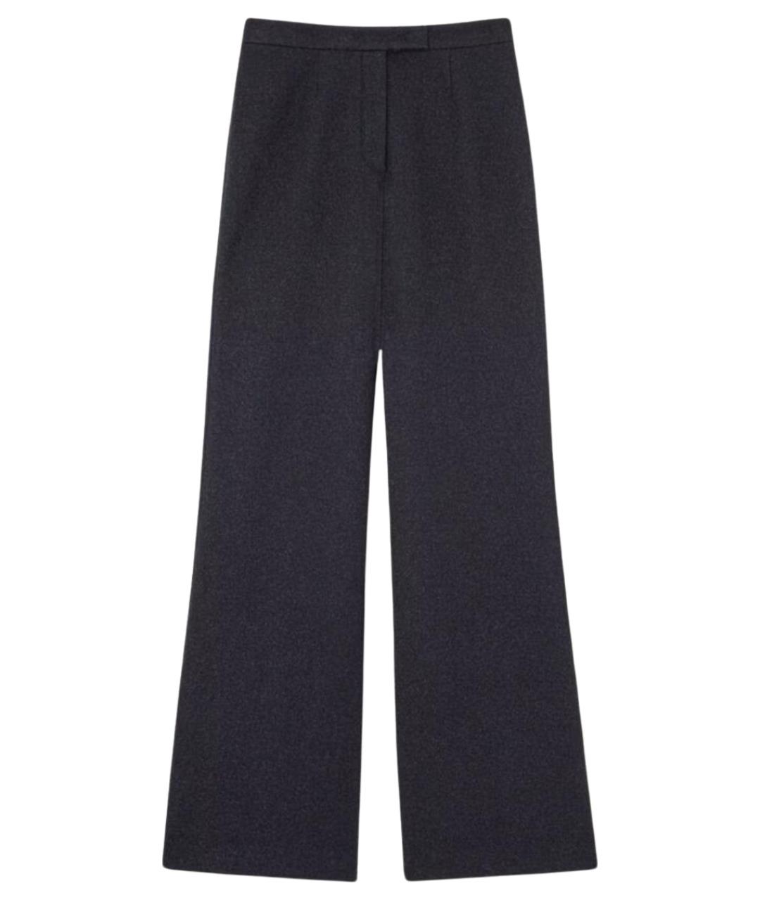 LORO PIANA Темно-синие кашемировые брюки широкие, фото 1