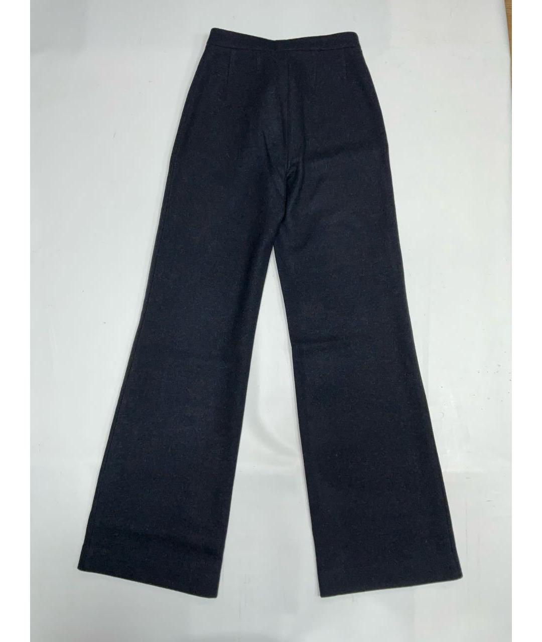 LORO PIANA Темно-синие кашемировые брюки широкие, фото 8