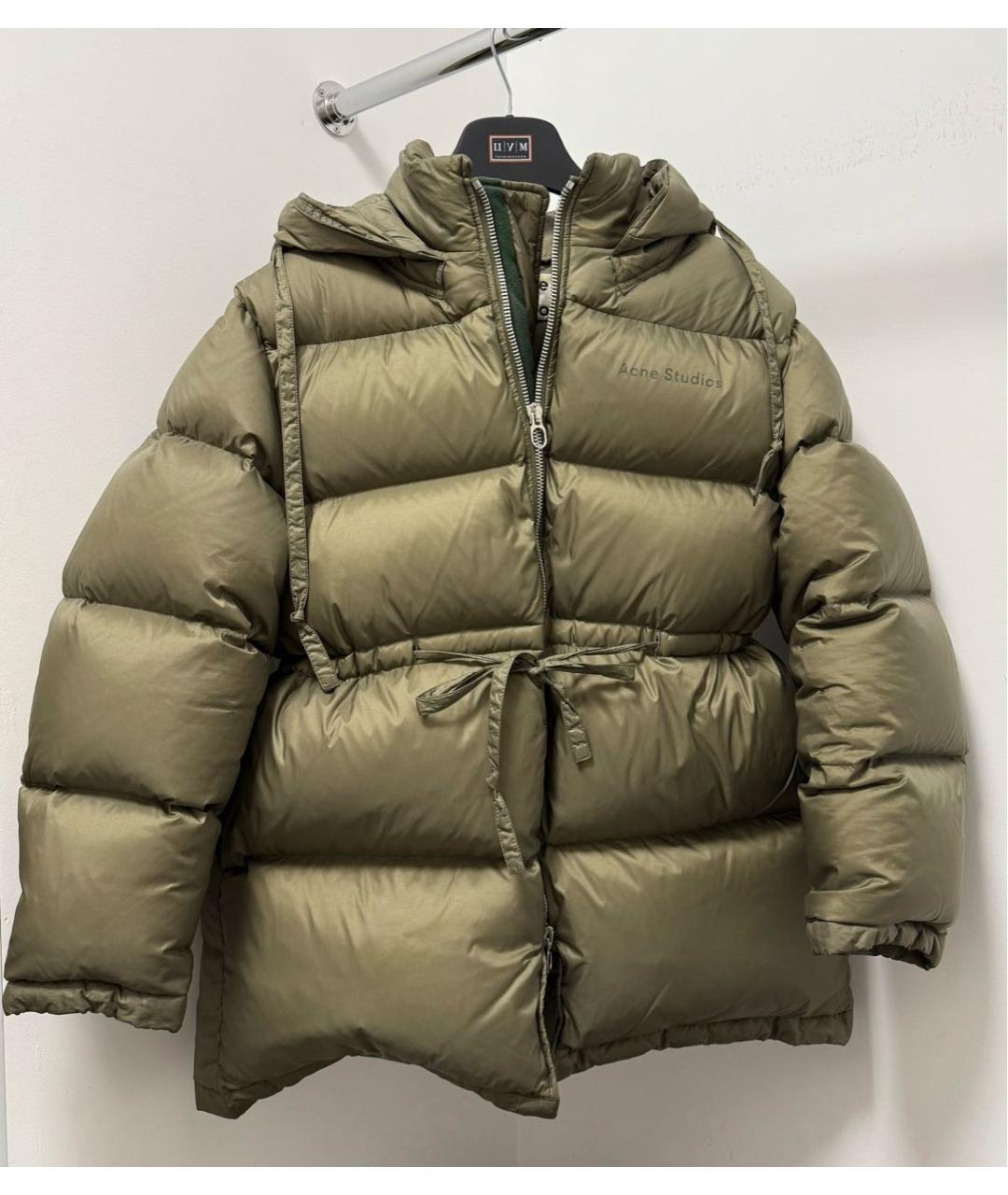 ACNE STUDIOS Хаки пуховик, фото 2