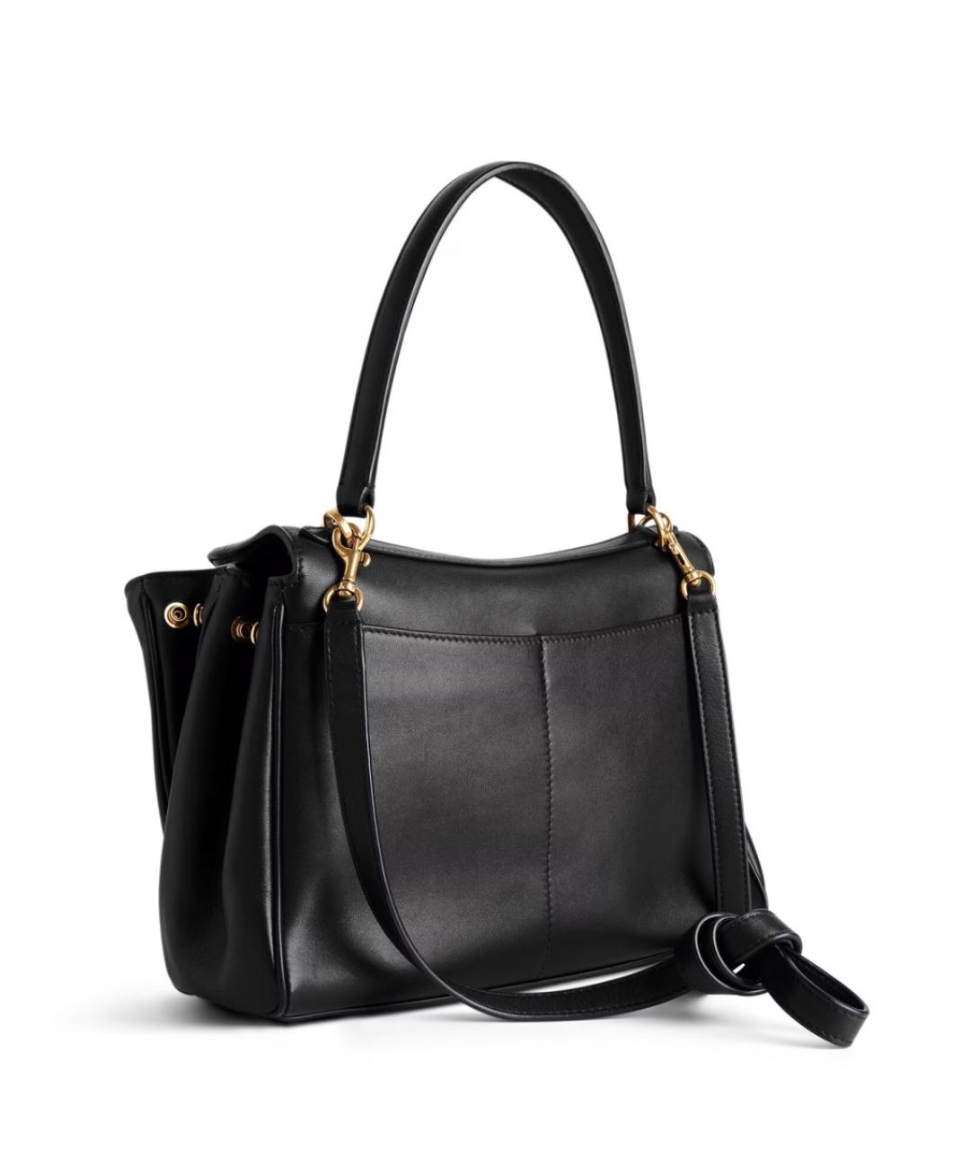 BALENCIAGA Черная кожаная сумка через плечо, фото 3