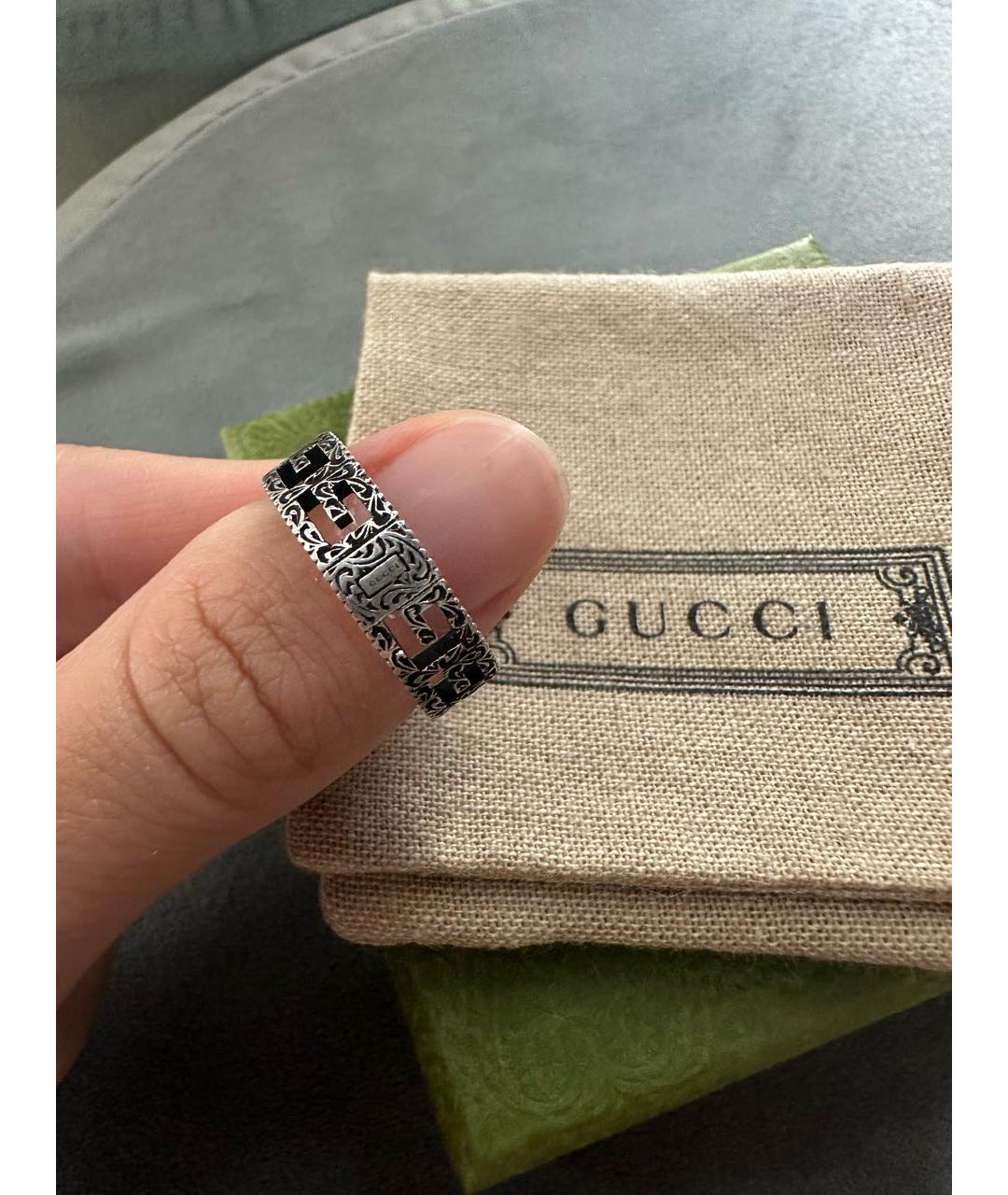 GUCCI Серебряное серебряное кольцо, фото 6