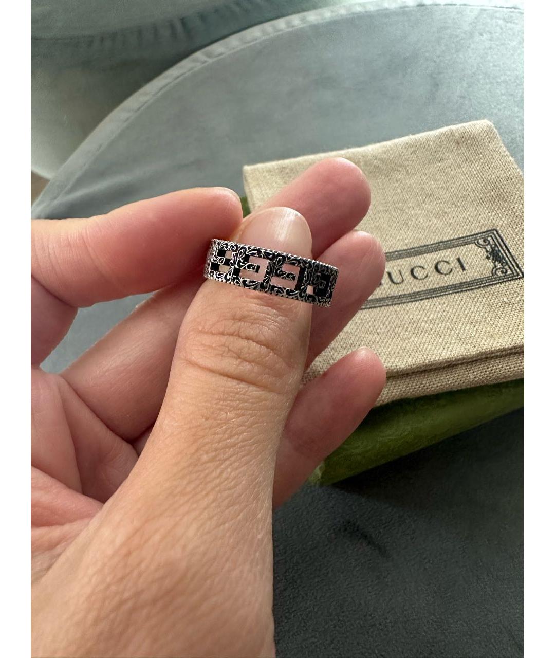 GUCCI Серебряное серебряное кольцо, фото 7