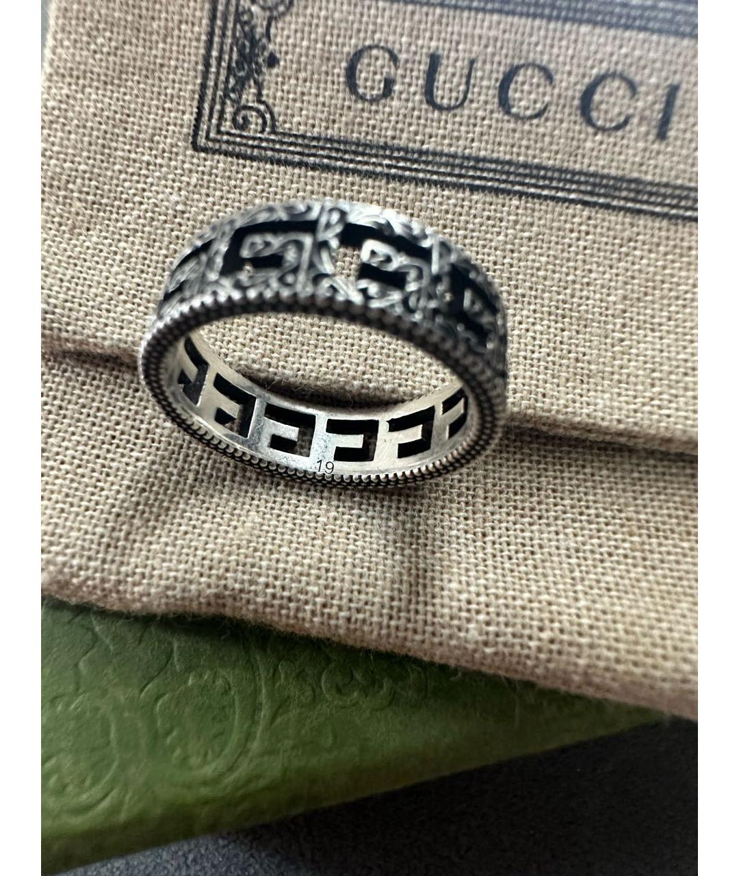GUCCI Серебряное серебряное кольцо, фото 4