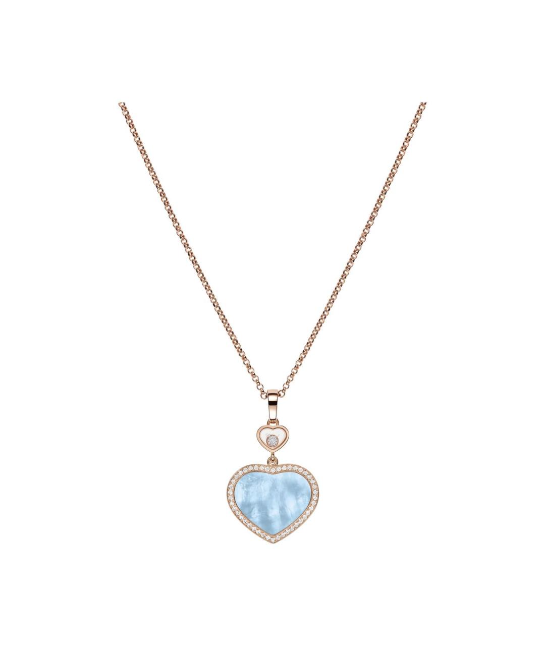 CHOPARD Желтая подвеска из розового золота, фото 6