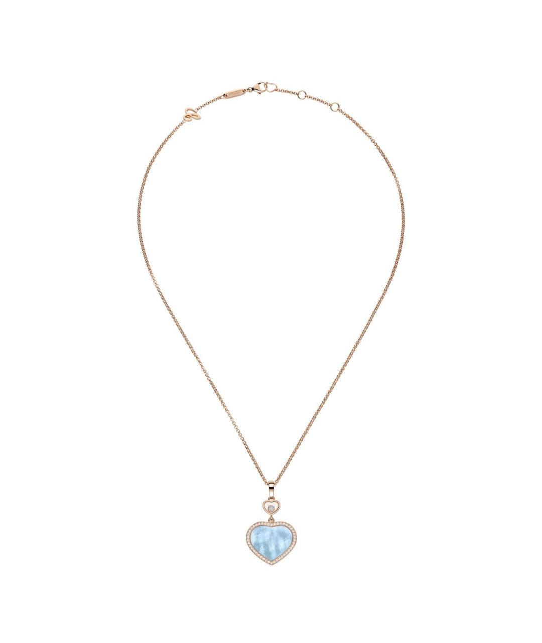 CHOPARD Желтая подвеска из розового золота, фото 3