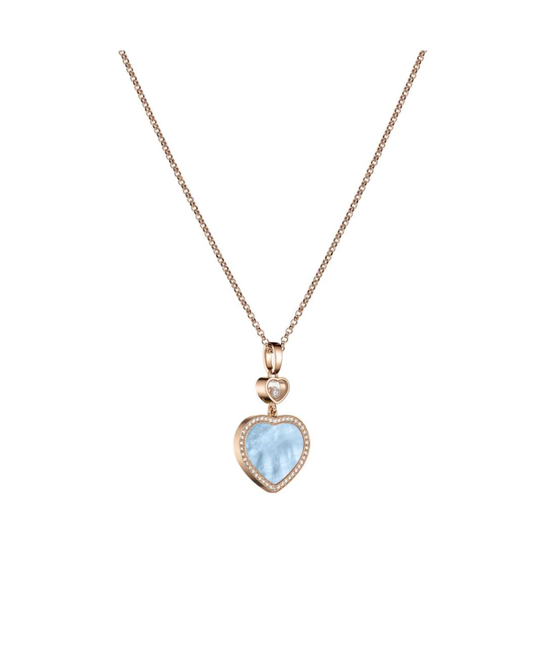 CHOPARD Желтая подвеска из розового золота, фото 2