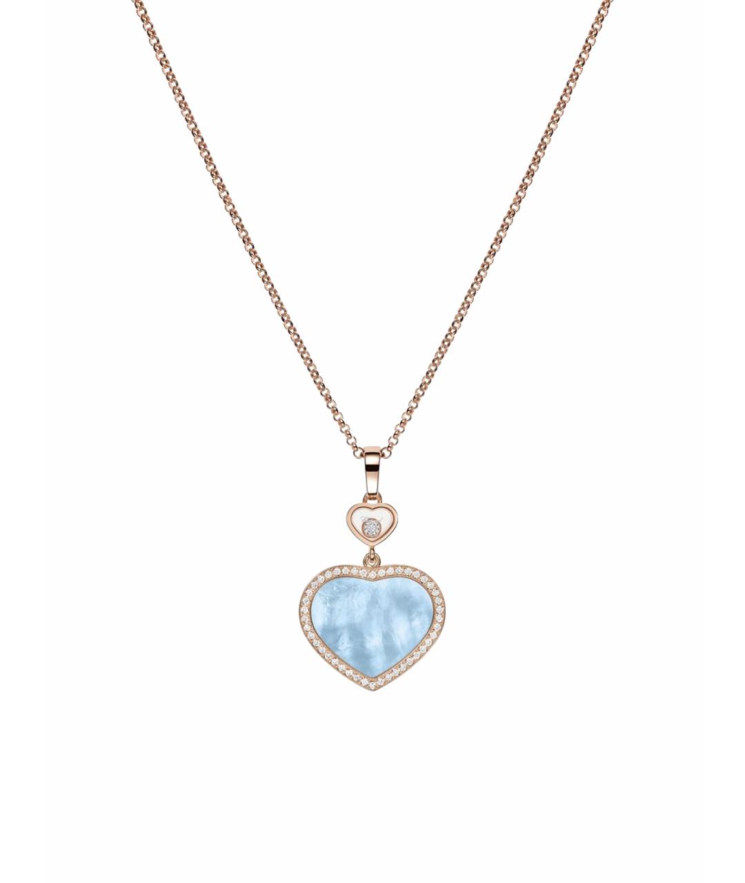 CHOPARD Желтая подвеска из розового золота, фото 1