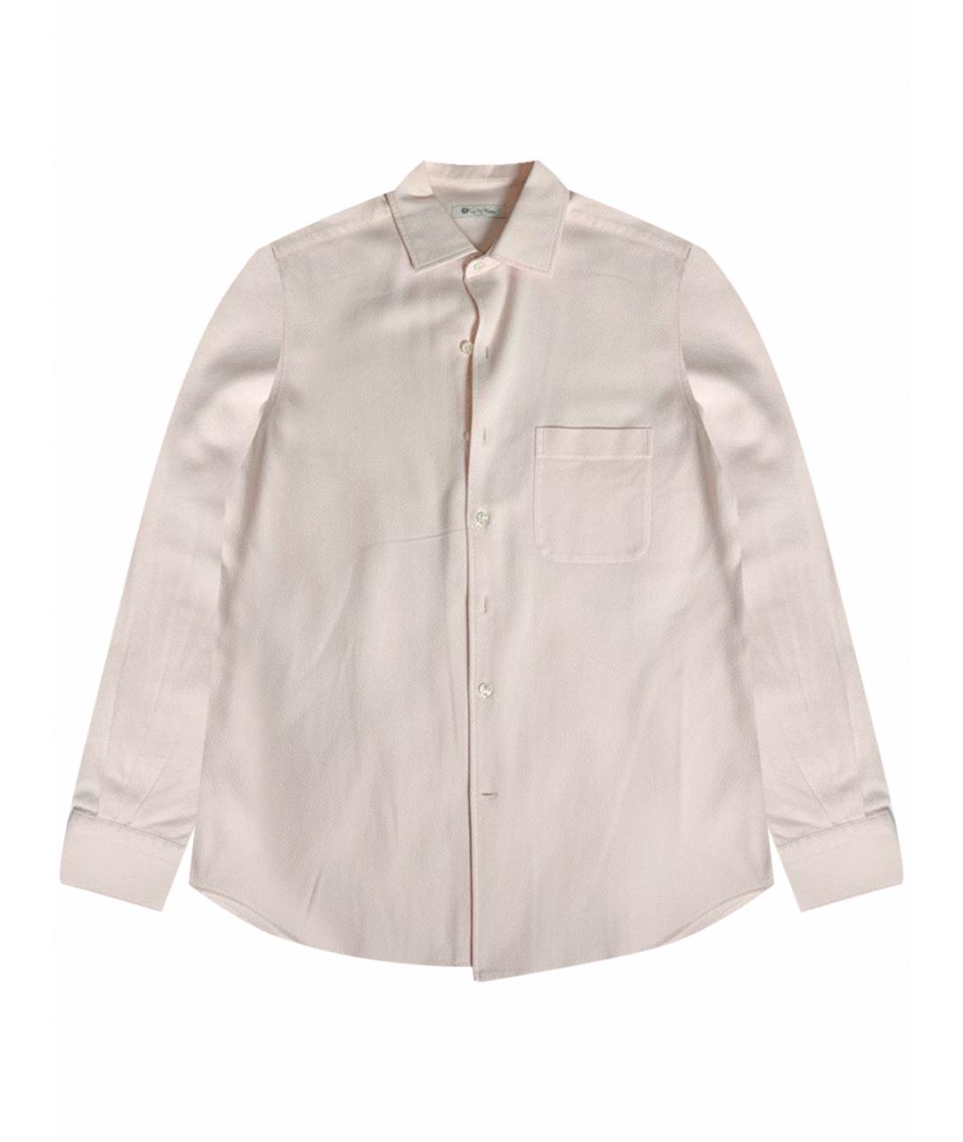 LORO PIANA Розовая хлопковая кэжуал рубашка, фото 1