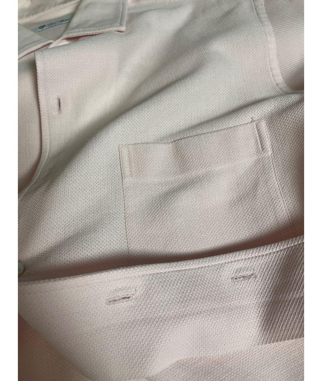 LORO PIANA Розовая хлопковая кэжуал рубашка, фото 4