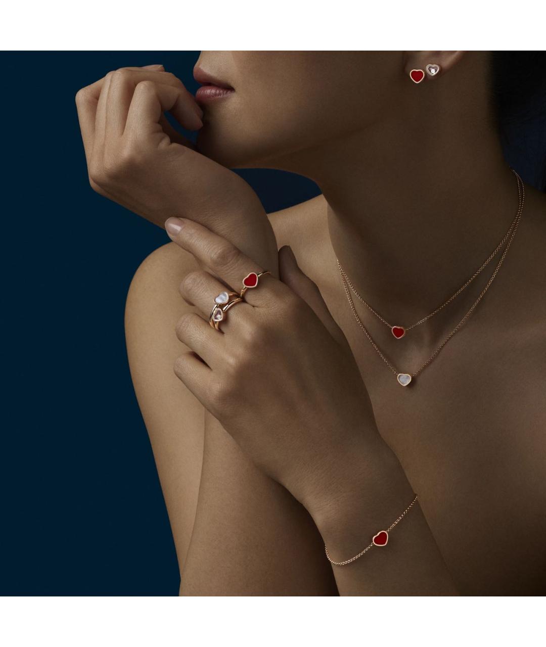 CHOPARD Желтая подвеска из розового золота, фото 5