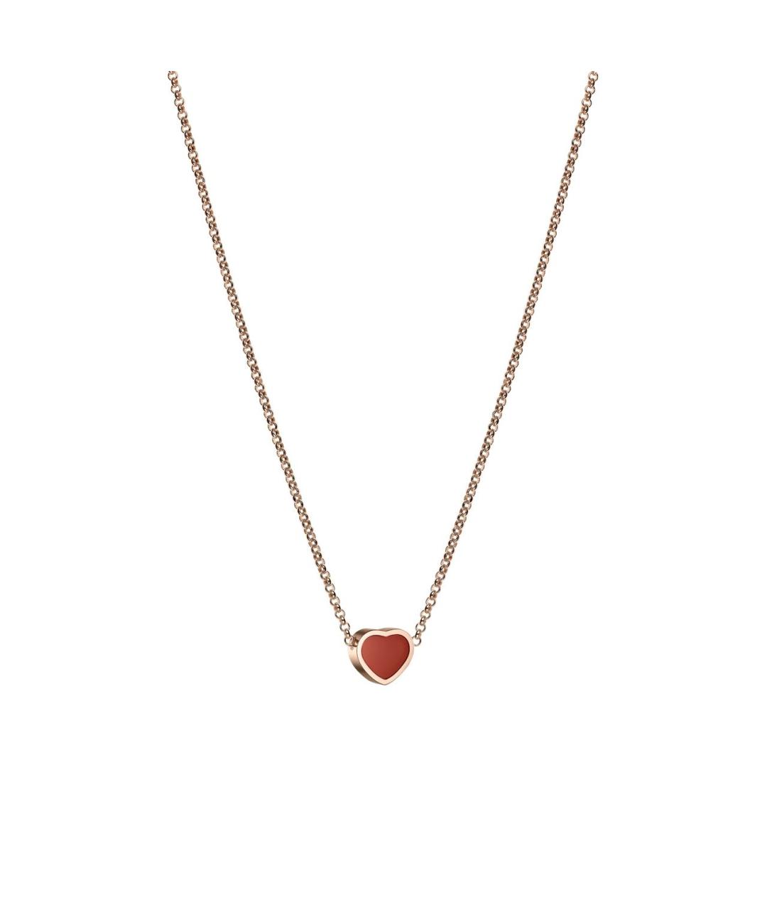 CHOPARD Желтое колье из розового золота, фото 2