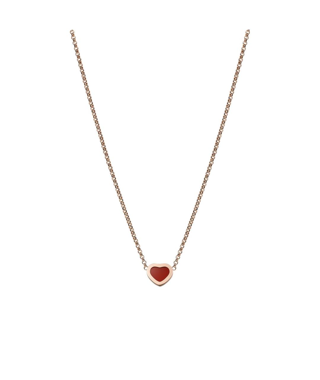 CHOPARD Желтое колье из розового золота, фото 4