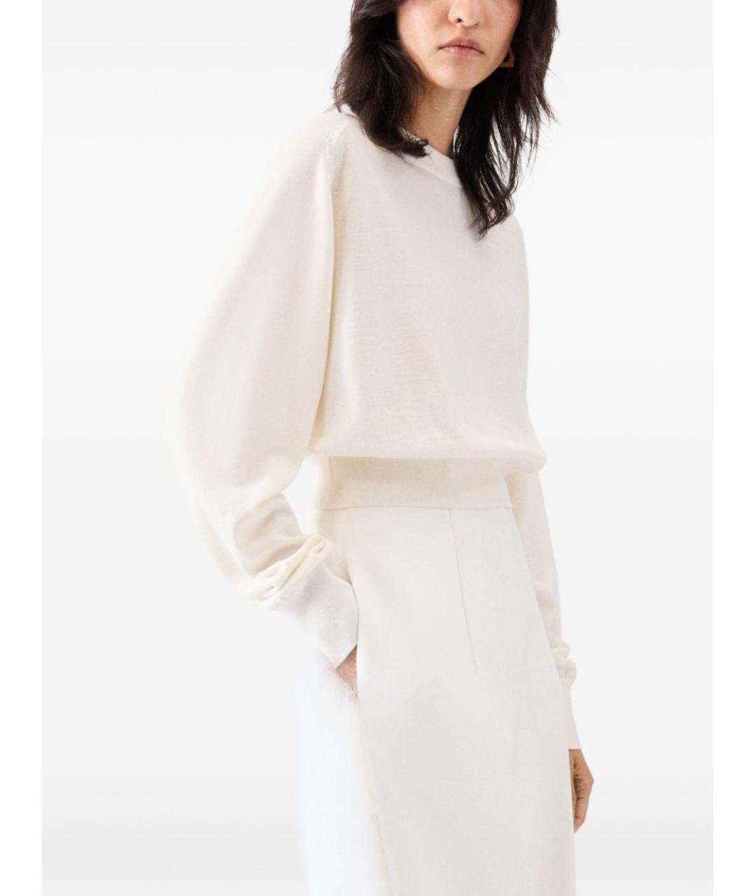 JACQUEMUS Белый шерстяной джемпер / свитер, фото 2