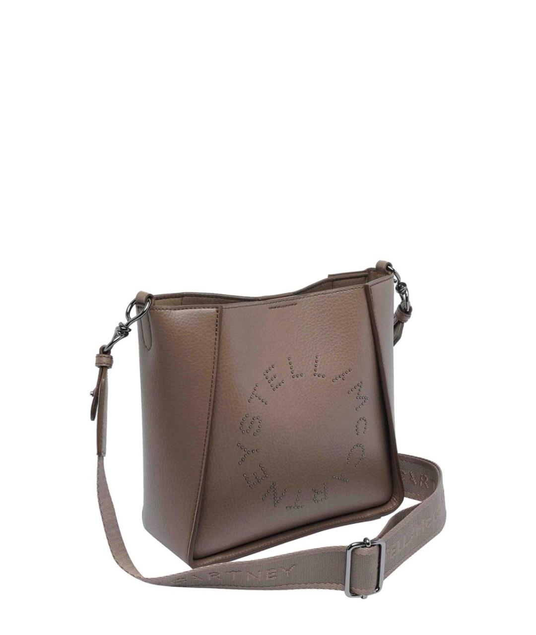 STELLA MCCARTNEY Коричневая синтетическая сумка через плечо, фото 2