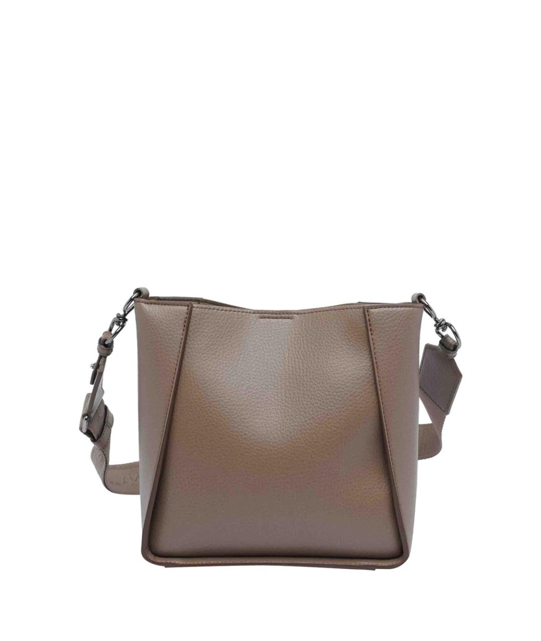 STELLA MCCARTNEY Коричневая синтетическая сумка через плечо, фото 3