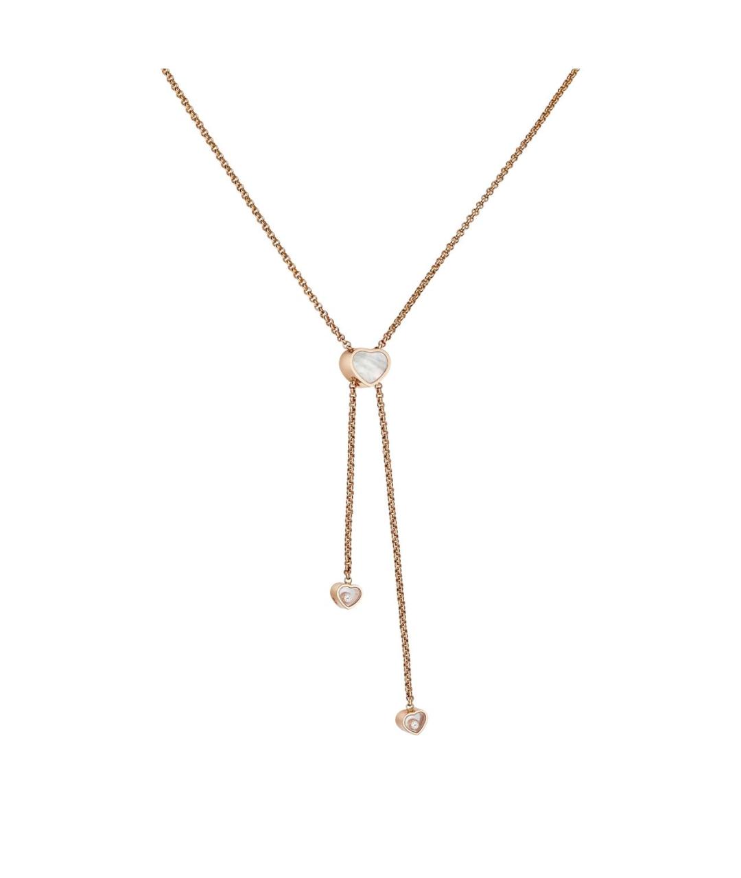 CHOPARD Желтое колье из розового золота, фото 2