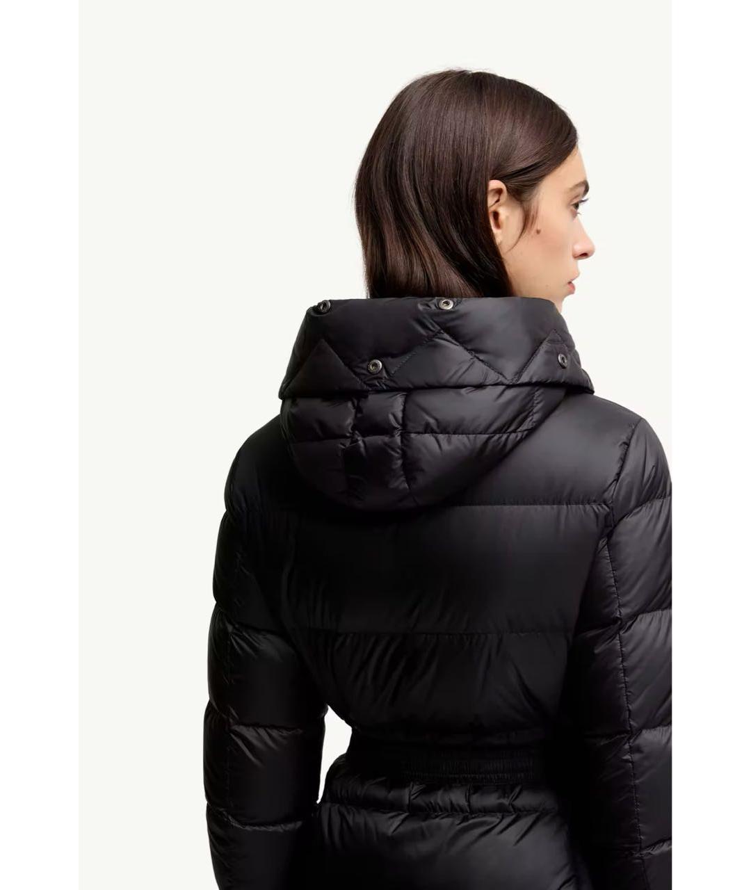 MONCLER Черный пуховик, фото 4