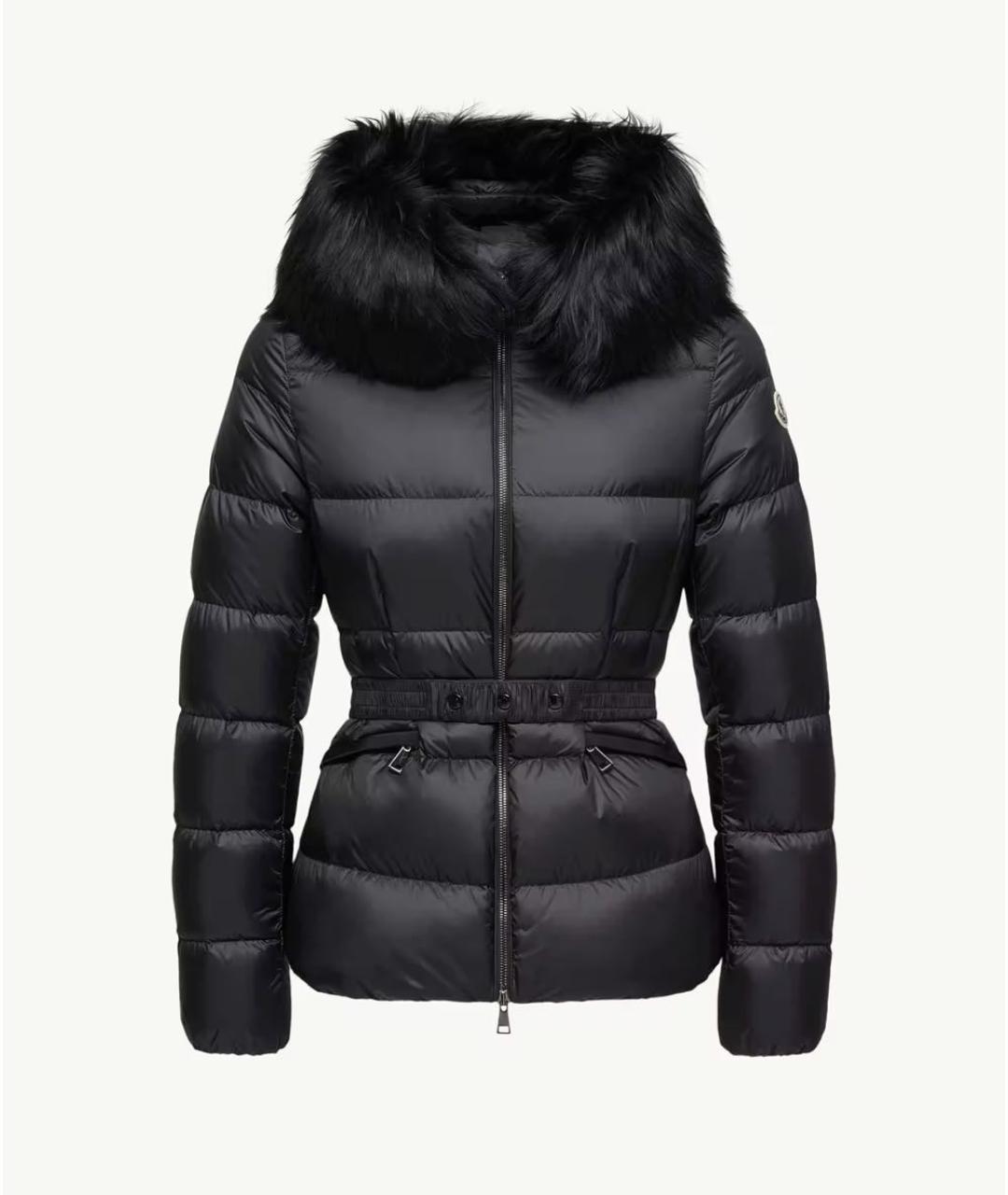 MONCLER Черный пуховик, фото 5