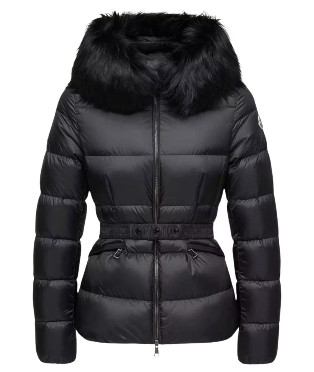 MONCLER Черный пуховик, фото 1