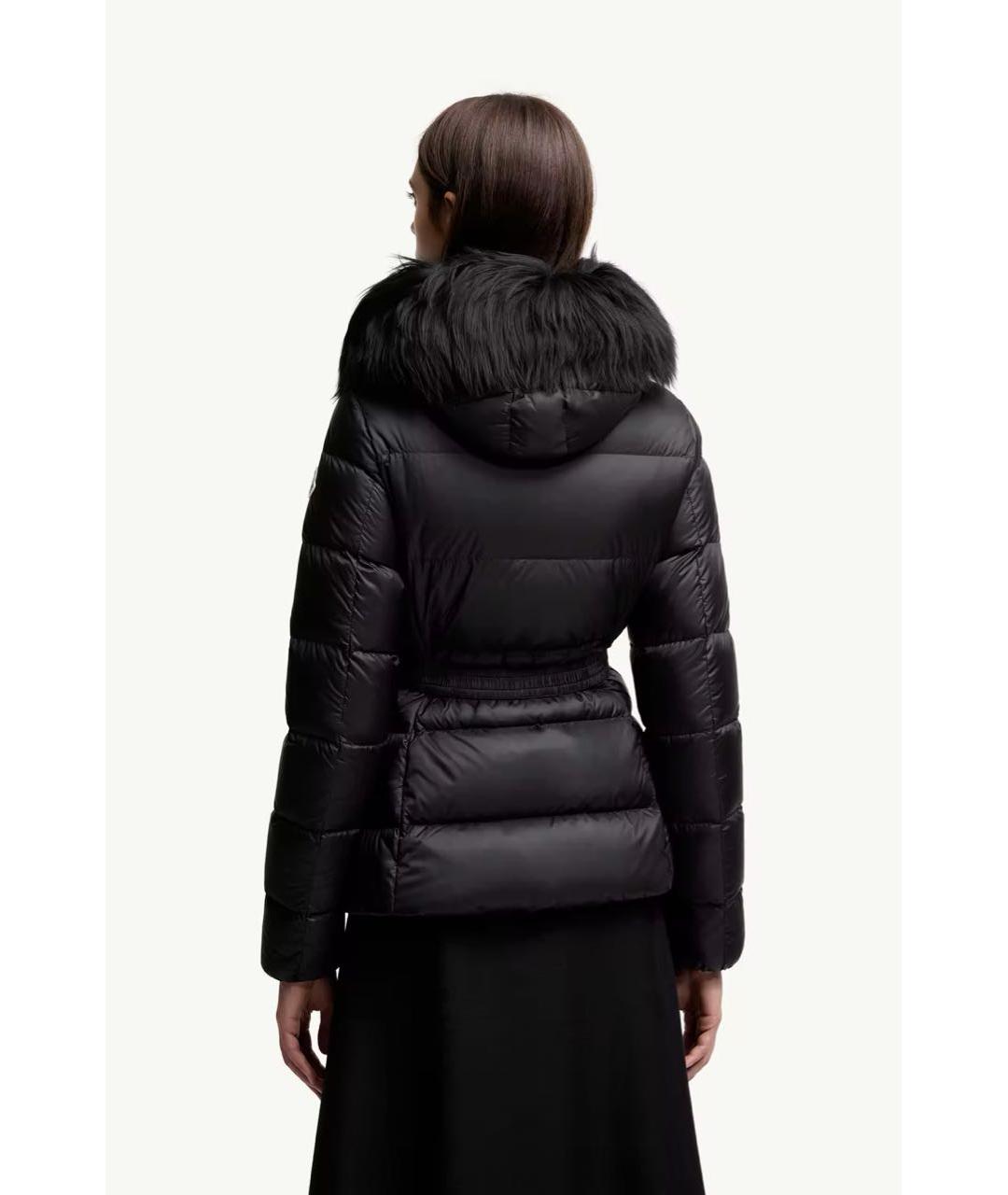 MONCLER Черный пуховик, фото 3