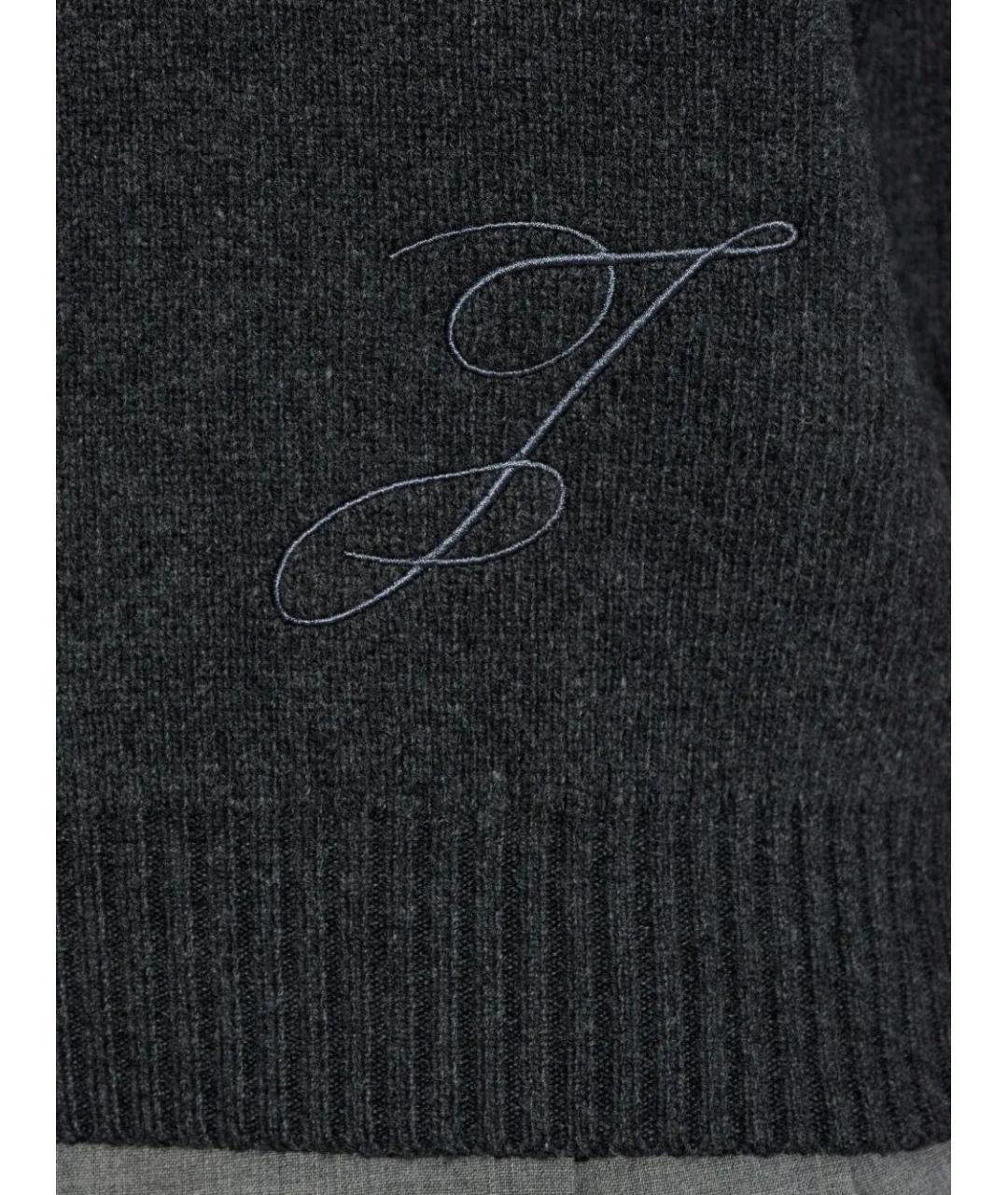 JACQUEMUS Серый шерстяной джемпер / свитер, фото 4