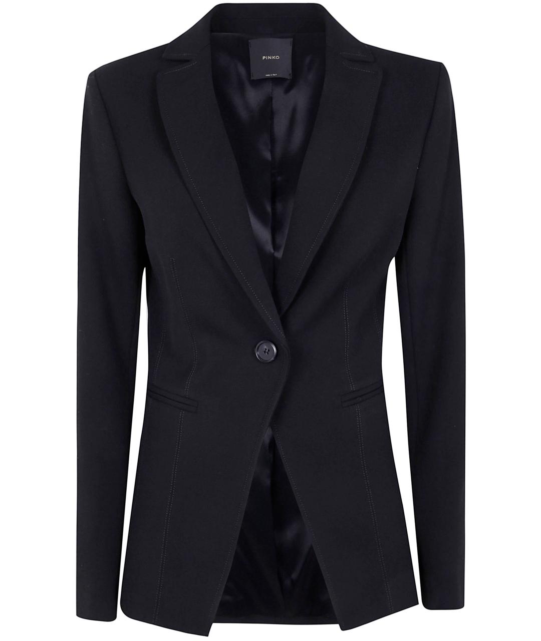 PINKO Черный полиэстеровый жакет/пиджак, фото 5