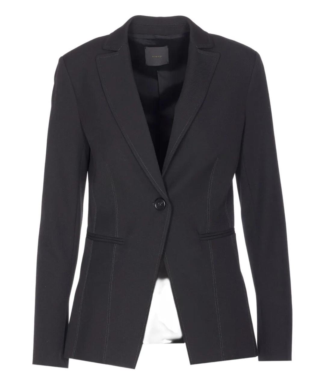 PINKO Черный полиэстеровый жакет/пиджак, фото 1