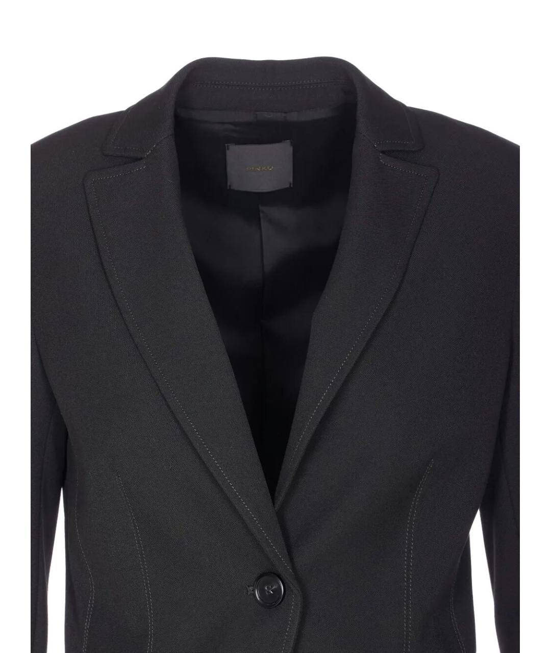 PINKO Черный полиэстеровый жакет/пиджак, фото 2