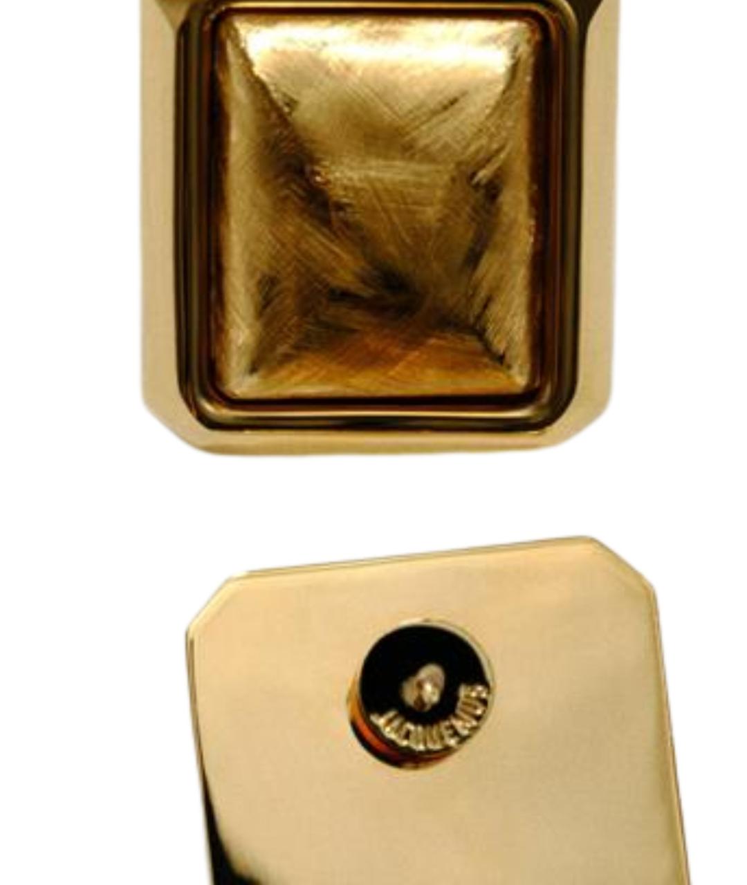 JACQUEMUS Золотые металлические серьги, фото 3